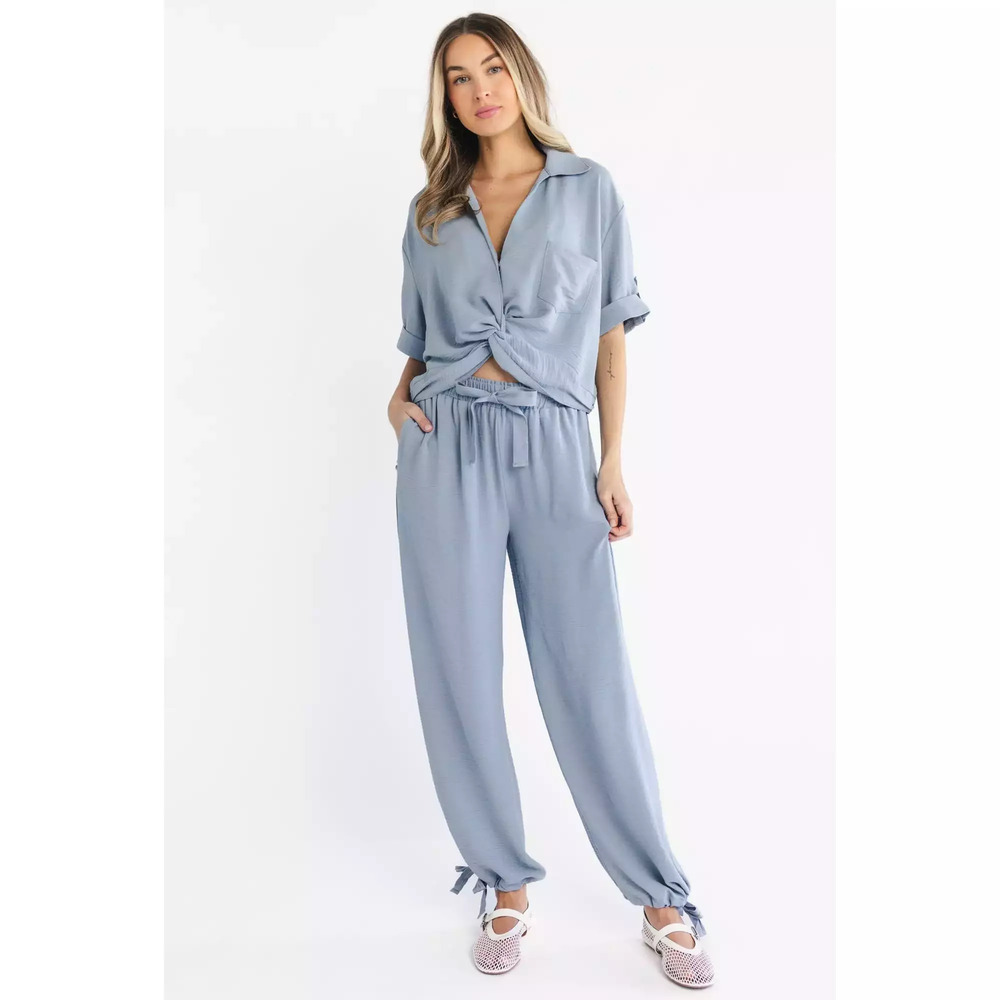 Baltic Born Briar Top + Pants Set | Dusty Blue Size SS